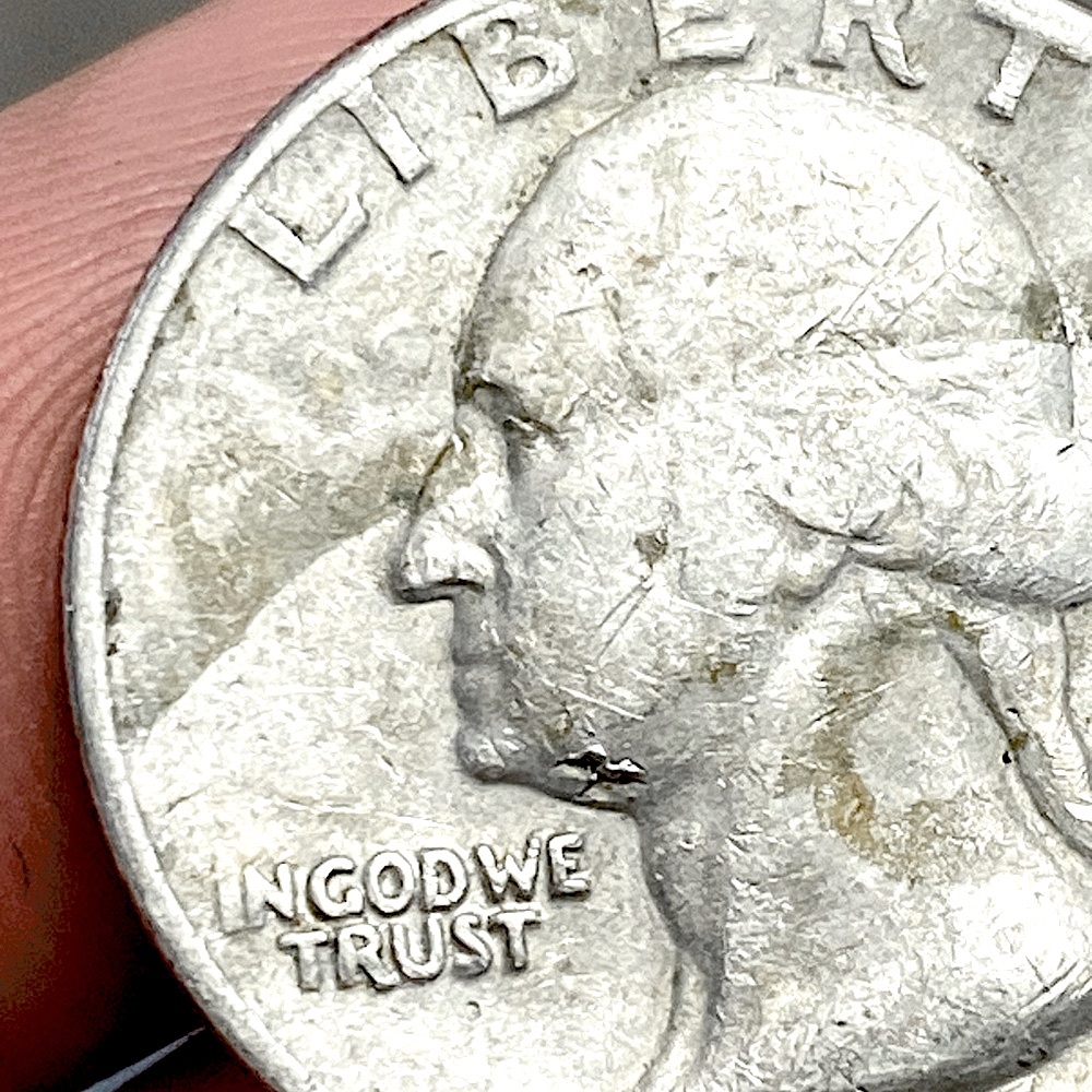 1965 Quarter Dollar Lamination Error